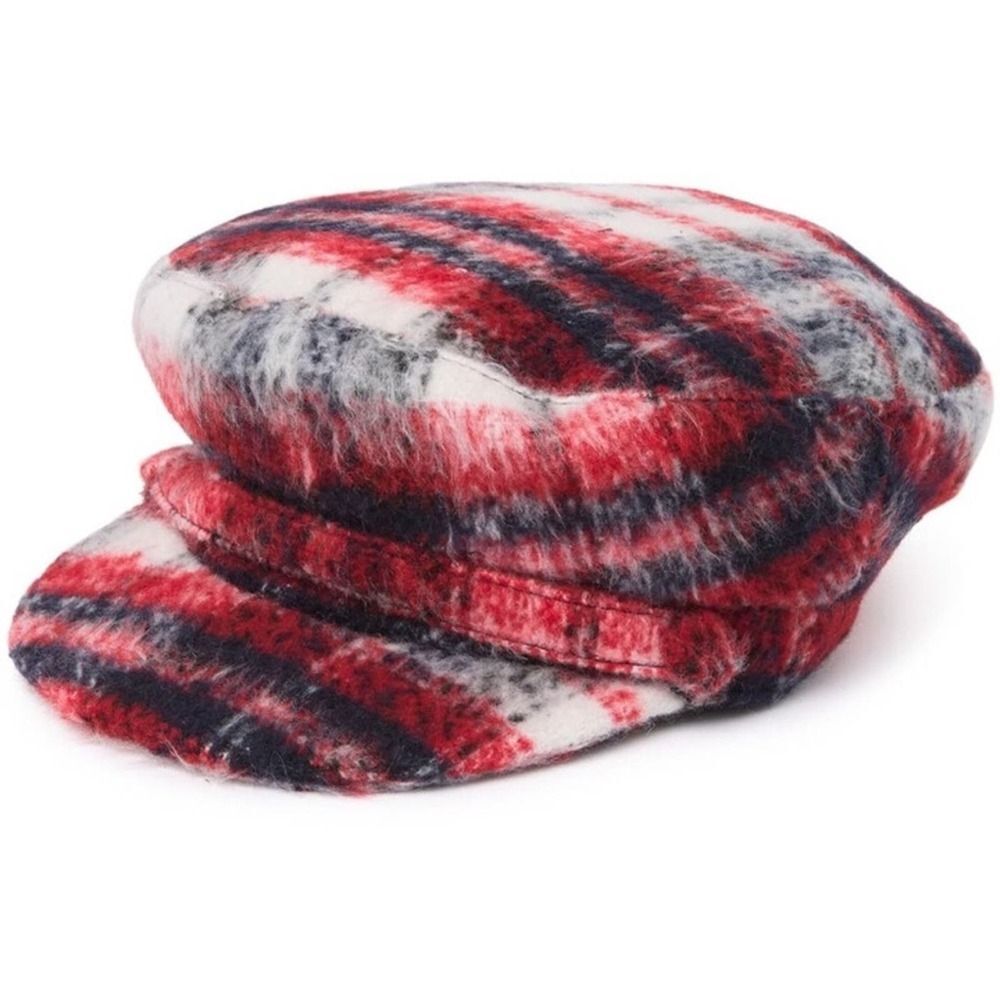 NWOT Women's Echo Fisherman Brim Hat Red Plaid Large !